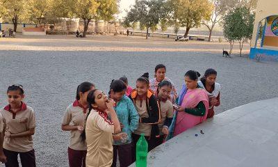 Sihore Health Department distributed folic acid medicine to the students of Sri Satchidananda Gurukul.