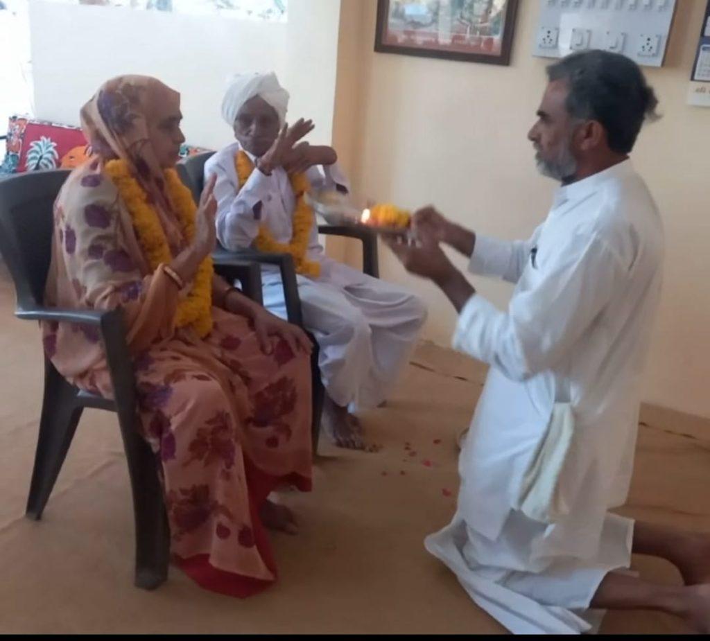 Preservation of Culture: Mother Pujan Program held at Hariom Old Age Home at Nesda Village, Sihore