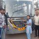 sihore-st-bus-reached-khambha-village-for-the-first-time-after-independence-people-welcomed-it-with-worship