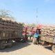 Chitra marketing yard, sacks of onions were rustled