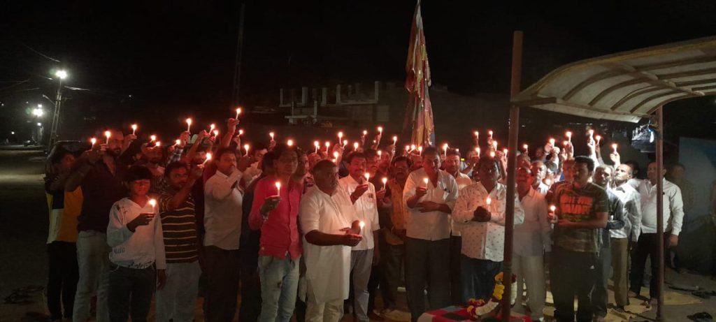 Candle march and tribute program in Sihore demanding justice for Darshan Solanki