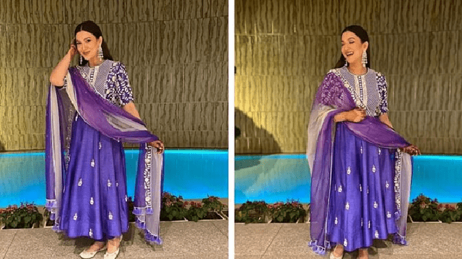 Fashion: If you want to shine in an Anarkali suit, then take tips from this look of Gauahar Khan.