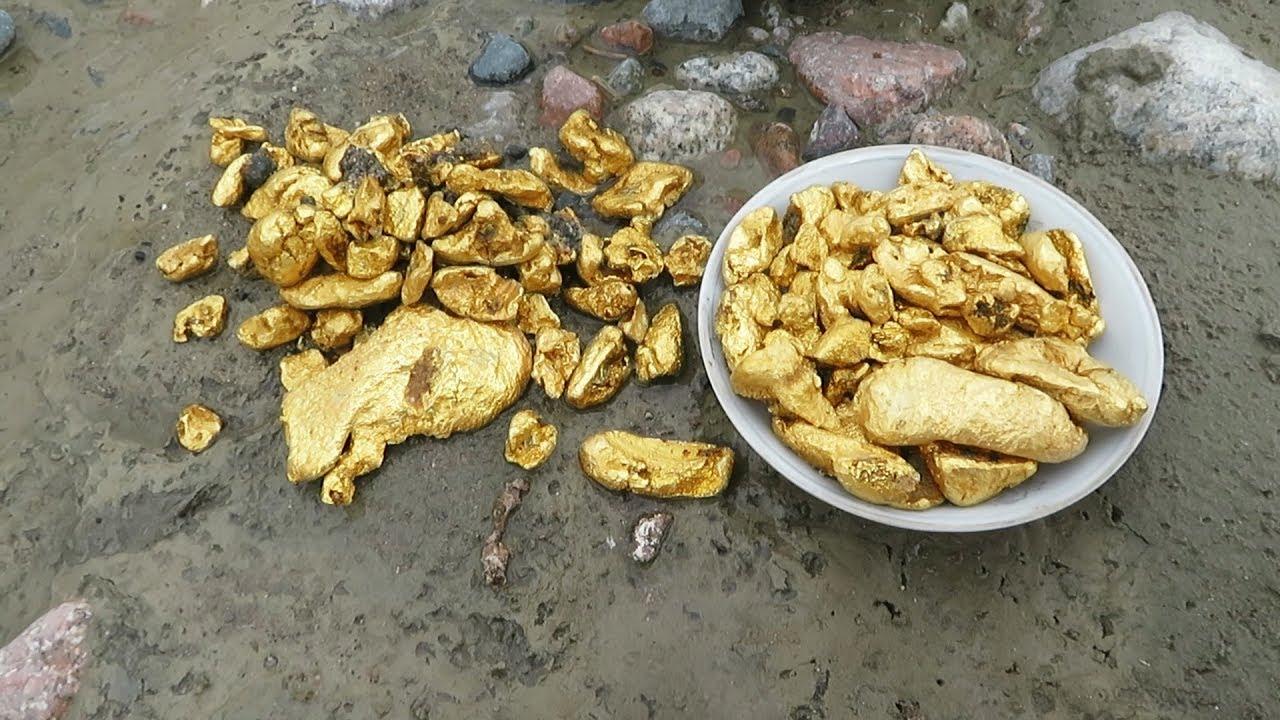 A strange place where gold comes from mud