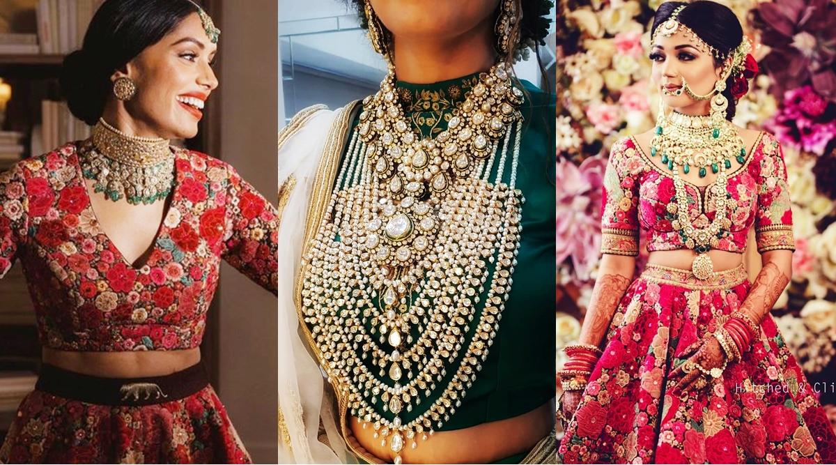 If you want to look stylish in lehenga, then carry this type of neckpiece