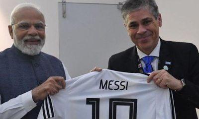Lionel Messi's football jersey was gifted to PM Modi, gifted by YPF president