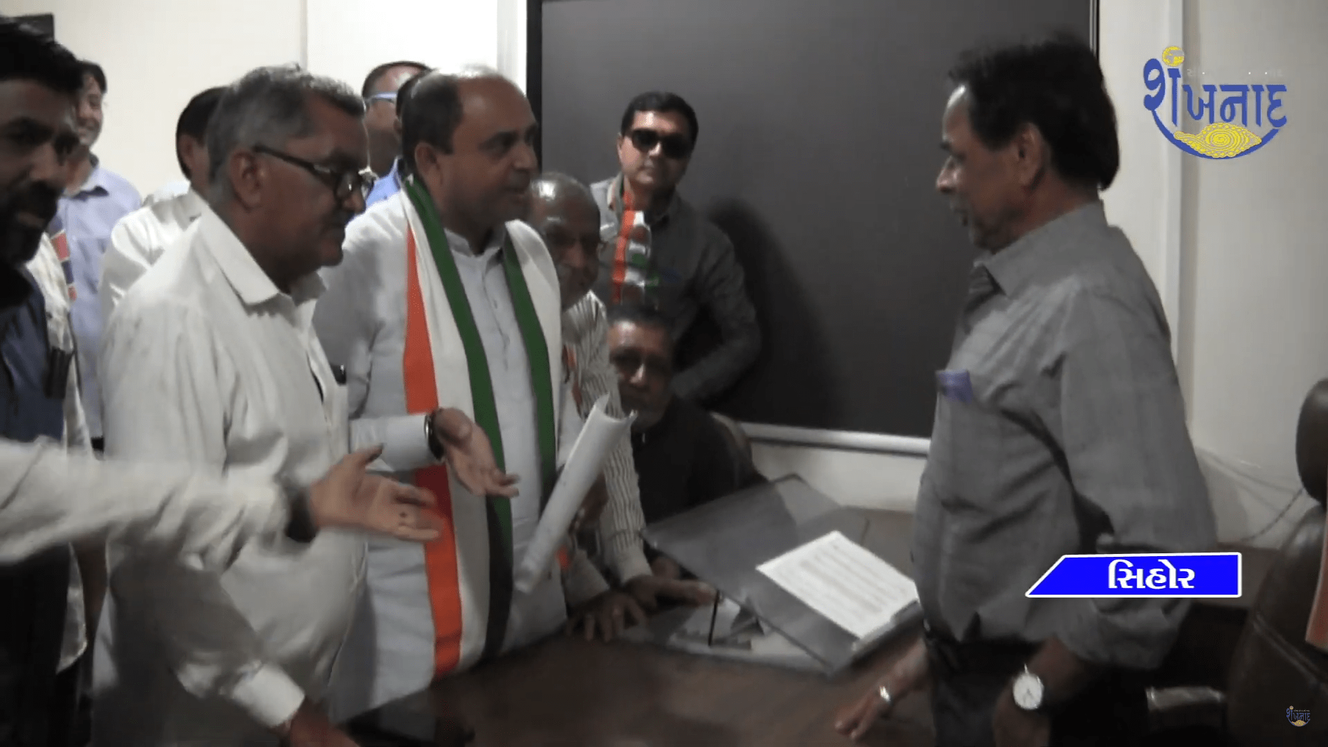 In Sihore municipality, Congress made a ruckus on the water issue