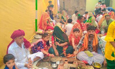 A yajna was held at the temple of Mataji of the Budhelia family in Sir village of Sihore taluk