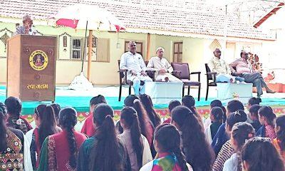 Educationist Shri Nalinbhai Pandit called friends, travel and reading indispensable for students