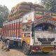 Police were patrolling from Sihor to Kajavadar and a truck from Rajasthan Parsing passed