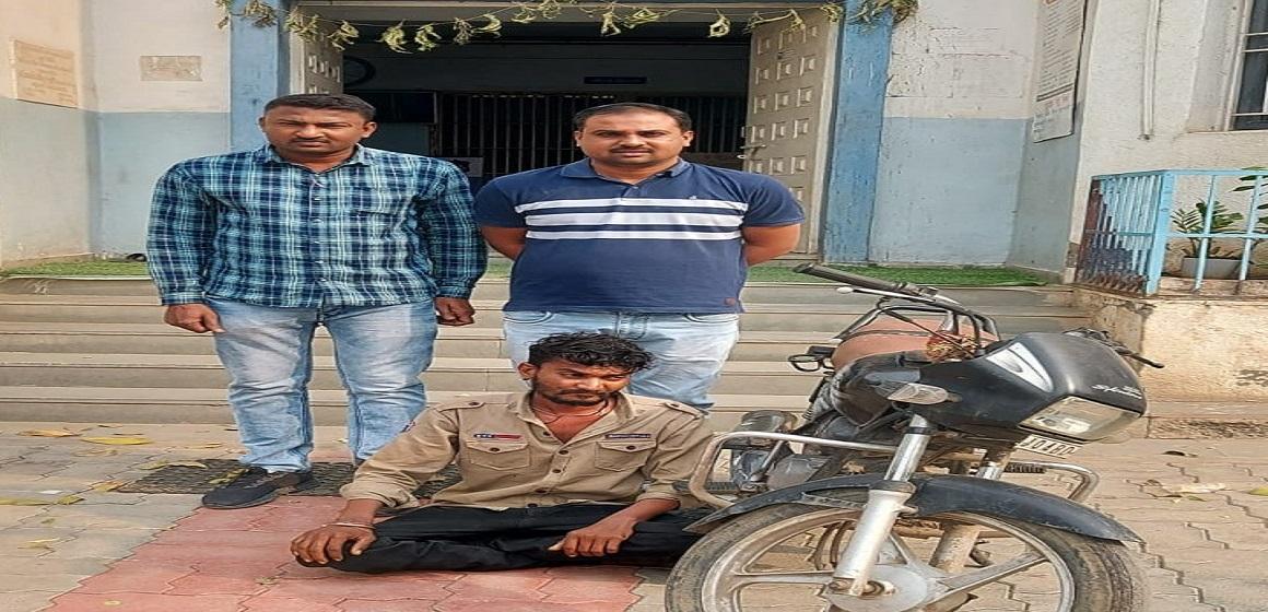 Sandeep Makwana of Sihore was arrested by the LCB police in the case of bike theft