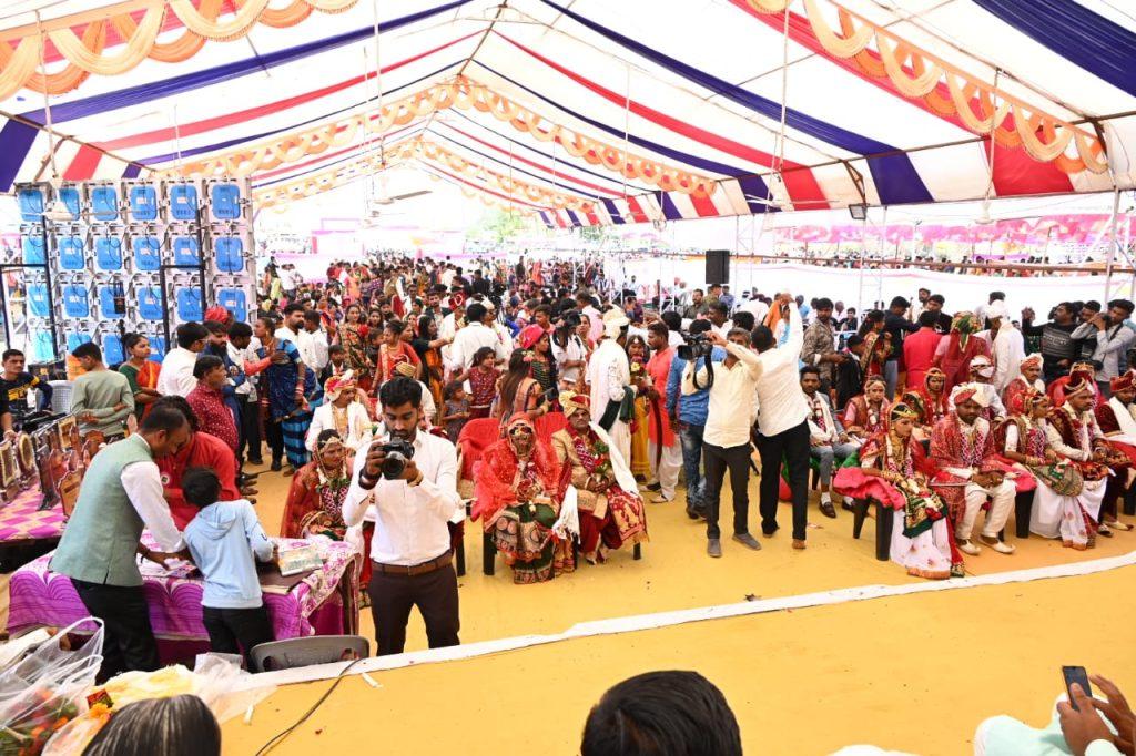 Second group marriage festival organized by Valmiki Samaj at Tana village of Sihore
