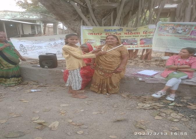 Women's Day celebration at Dhrupka village of Sihore taluka