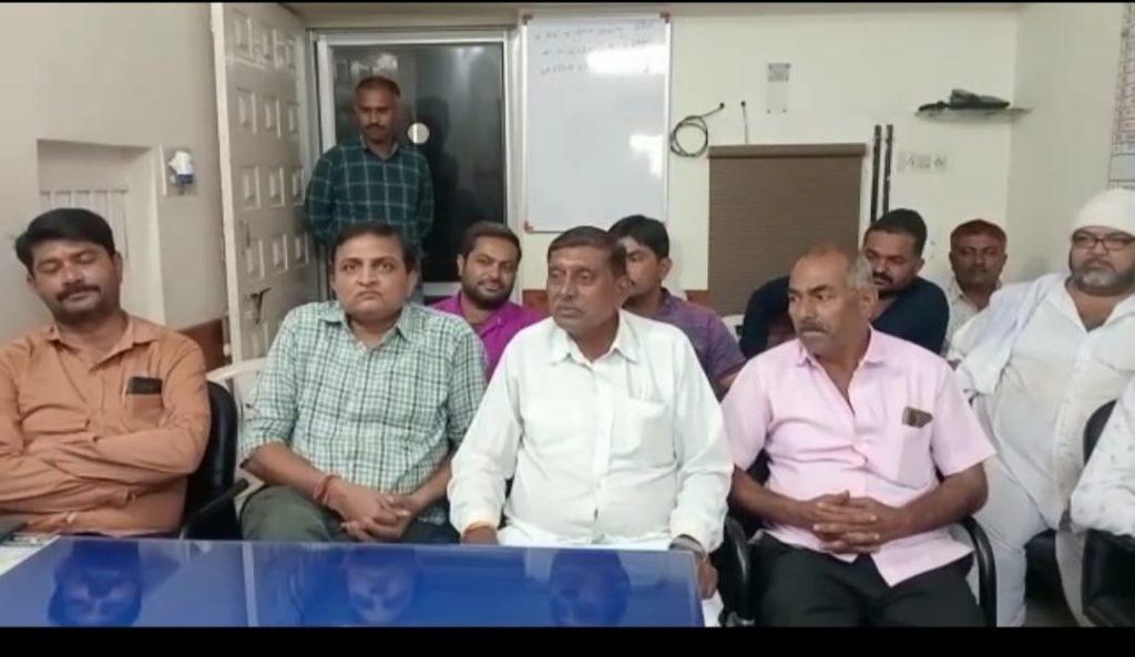Organized peace committee meeting under the chairmanship of PI Bharwad at Sihore police station