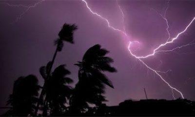 A few villages of Panthak along with Sihore experienced a wind storm in the late evening - rain showers with lightning crackling.