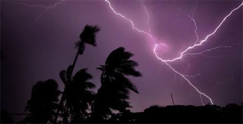 A few villages of Panthak along with Sihore experienced a wind storm in the late evening - rain showers with lightning crackling.