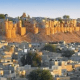 A golden crown of the desert, this unique fort changes its color in the morning and evening