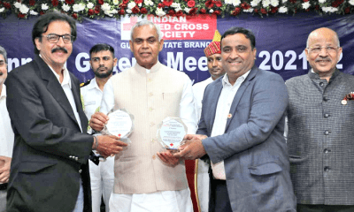 Bhavnagar Red Cross was awarded by the Governor for its services