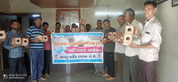 Save the Bird Campaign by Shiv National Club and Charitable Trust; Distribution of nests