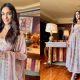 Mrunal Thakur : Mrunal's floral pastel suit is perfect for every function, can be handled comfortably in summer.