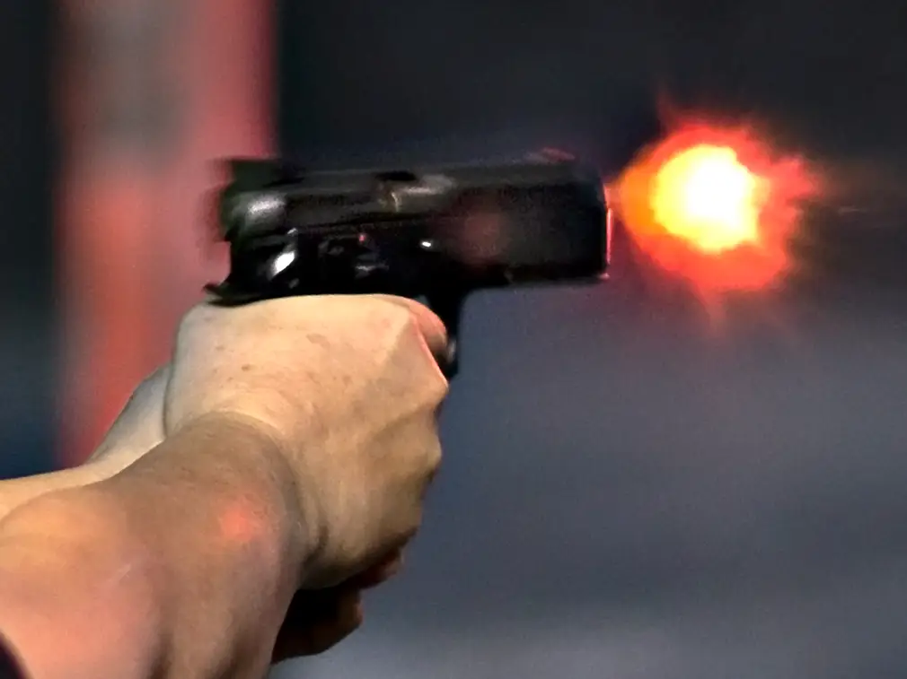 The boy fired into the air, openly firing from a revolver standing outside a petrol pump; Arrested