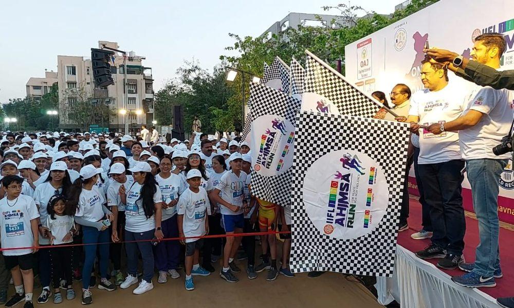 1500 people ran marathon in Bhavnagar early today