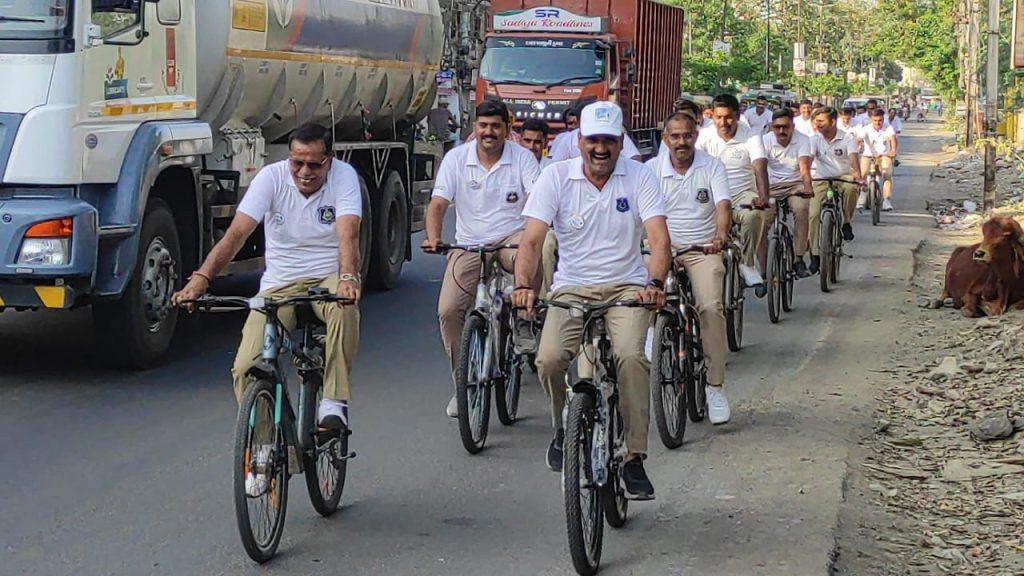 Sehore Police organized a cycle rally to create awareness about G20