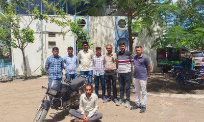 Mukesh Parmar was caught with a stolen bike from Ekta Society Karkolia Road in Sihore