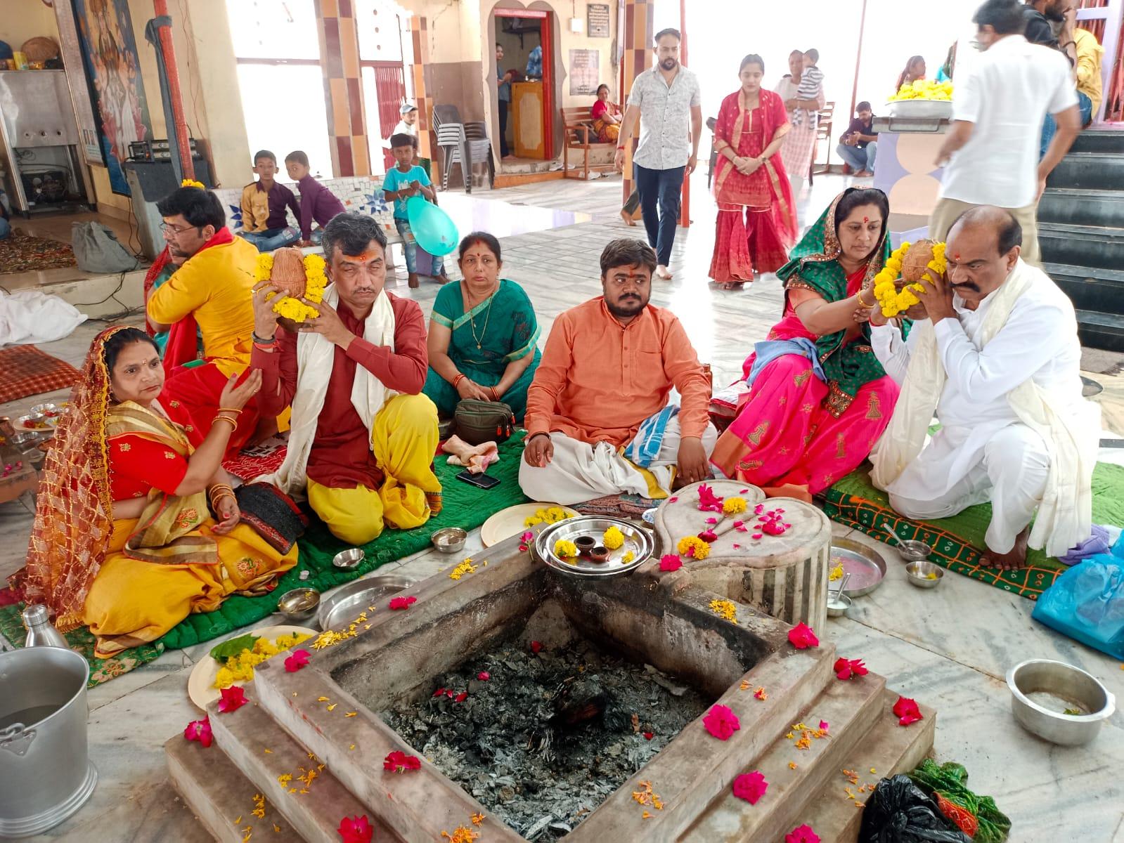 Yagya was held at the temple of Bhagwati Sihori Mataji, perched on the hill