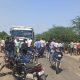 Accident between ST bus and bike near Nesda, Sihore; Two people were injured