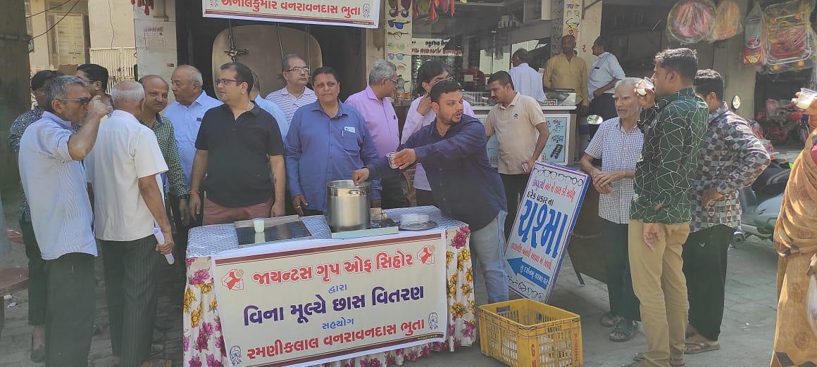 Buttermilk Center Launched by Sihore Giants Group - Buttermilk Is Amrit in Sweltering Heat