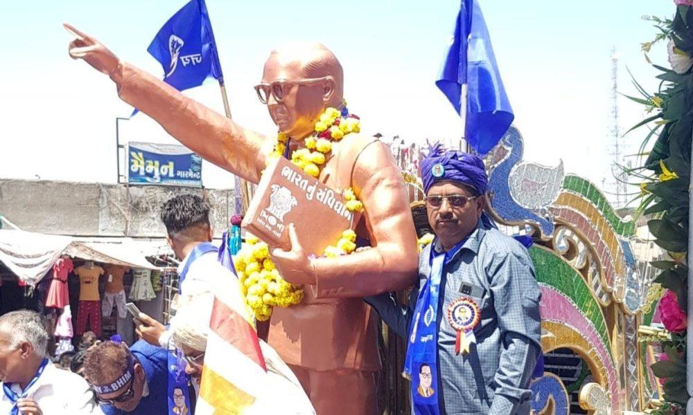 A statue of Dr. Baba Saheb Ambedkar was unveiled in Palitana to celebrate his birth anniversary.