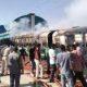 A train caught fire at Botad railway station; Burn 3 cans at once