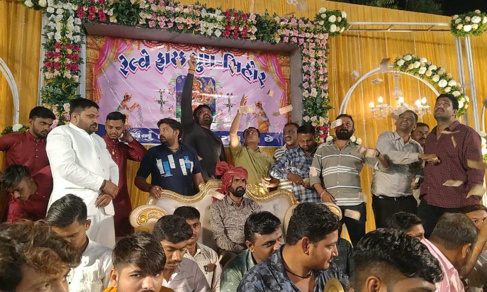 Meldi Mataji Mitra Group Mandal of Railway Gate Acacia of Sihore organized Navarang Mandava of Grand Mataji.