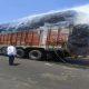Cotton truck caught fire near Rangola; Much chaos