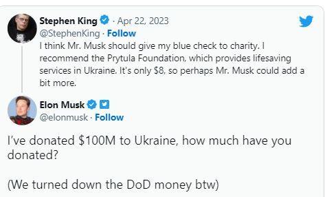 American author Stephen King raised questions on Twitter Blue Tick subscription, Elon Musk gave this answer