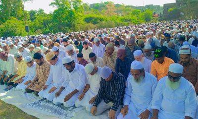 Celebration of Eid-ul-Fitr in communal atmosphere by Sihore Muslim community