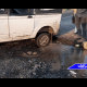 Due to the negligence of the National Highways Department, accidents are happening every morning due to potholes.