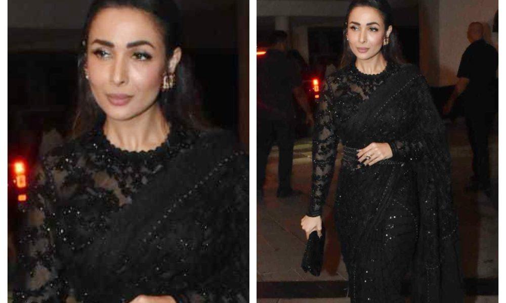 From sarees to cutout gowns, Malaika Arora wreaks havoc in black outfits.