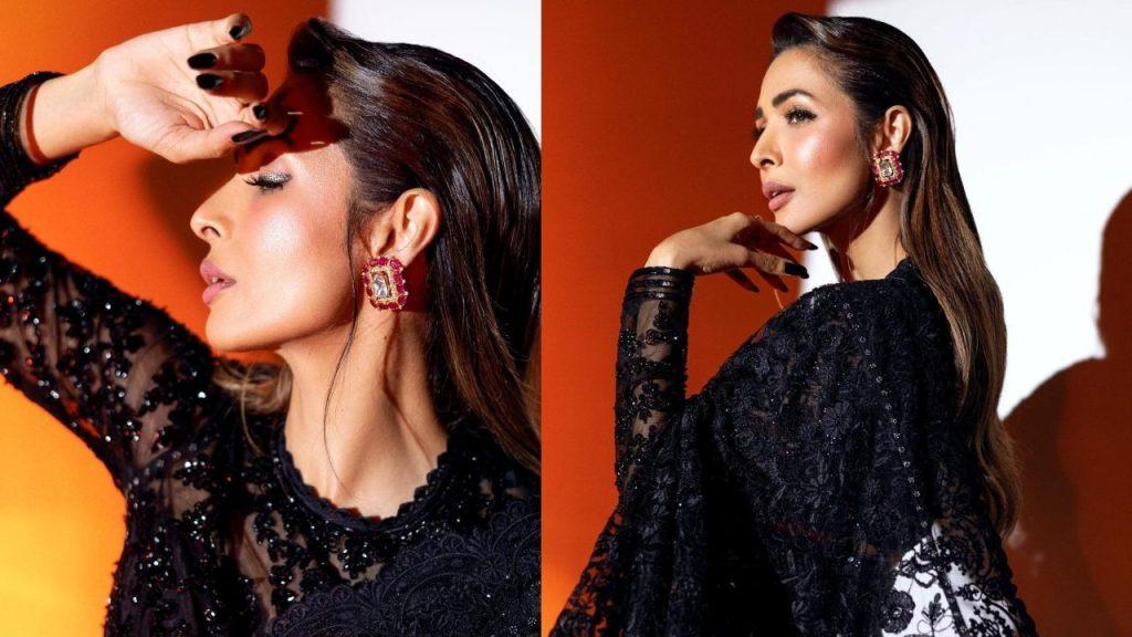 From sarees to cutout gowns, Malaika Arora wreaks havoc in black outfits.