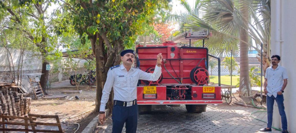 A fire demo and training program was held at Sihor Janberk Pharma Company