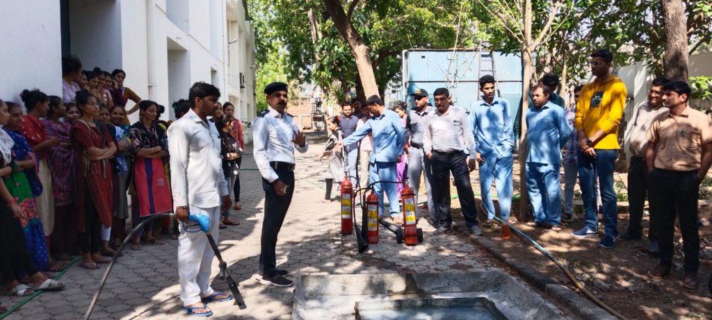 A fire demo and training program was held at Sihor Janberk Pharma Company