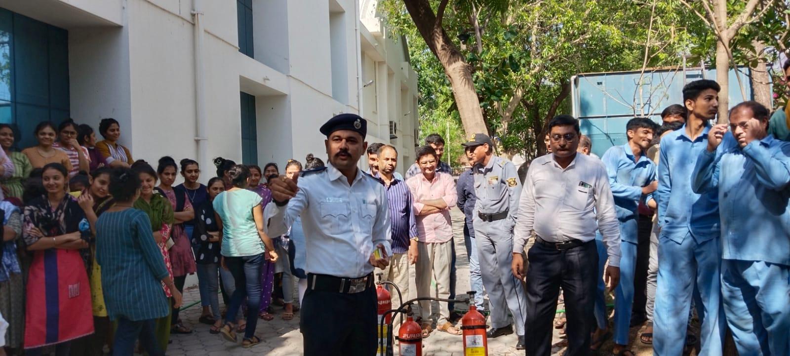 A fire demo and training program was held at Sihor Janberk Pharma Company
