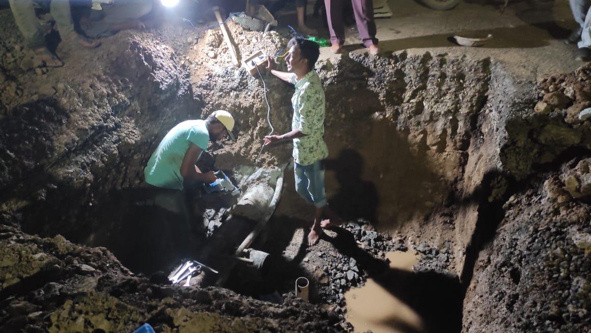 Leakage water line repaired on Bhavnagar Road, Sihore; Work started for 20 hours
