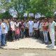 A sit-in with the demand to close the Koli Samaj cremation ground in Sihore Leelapir area at the earliest