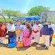 At Garhula village of Sihore, state BJP minister Raghubhai Honbal distributed food grain kits to the needy.