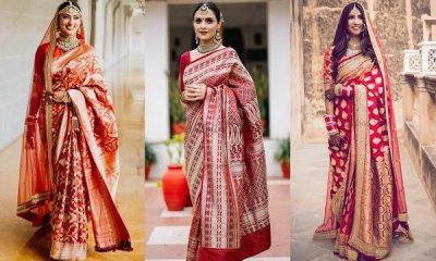Try this red saree design on the day of Vat Savitri Puja, you will look beautiful