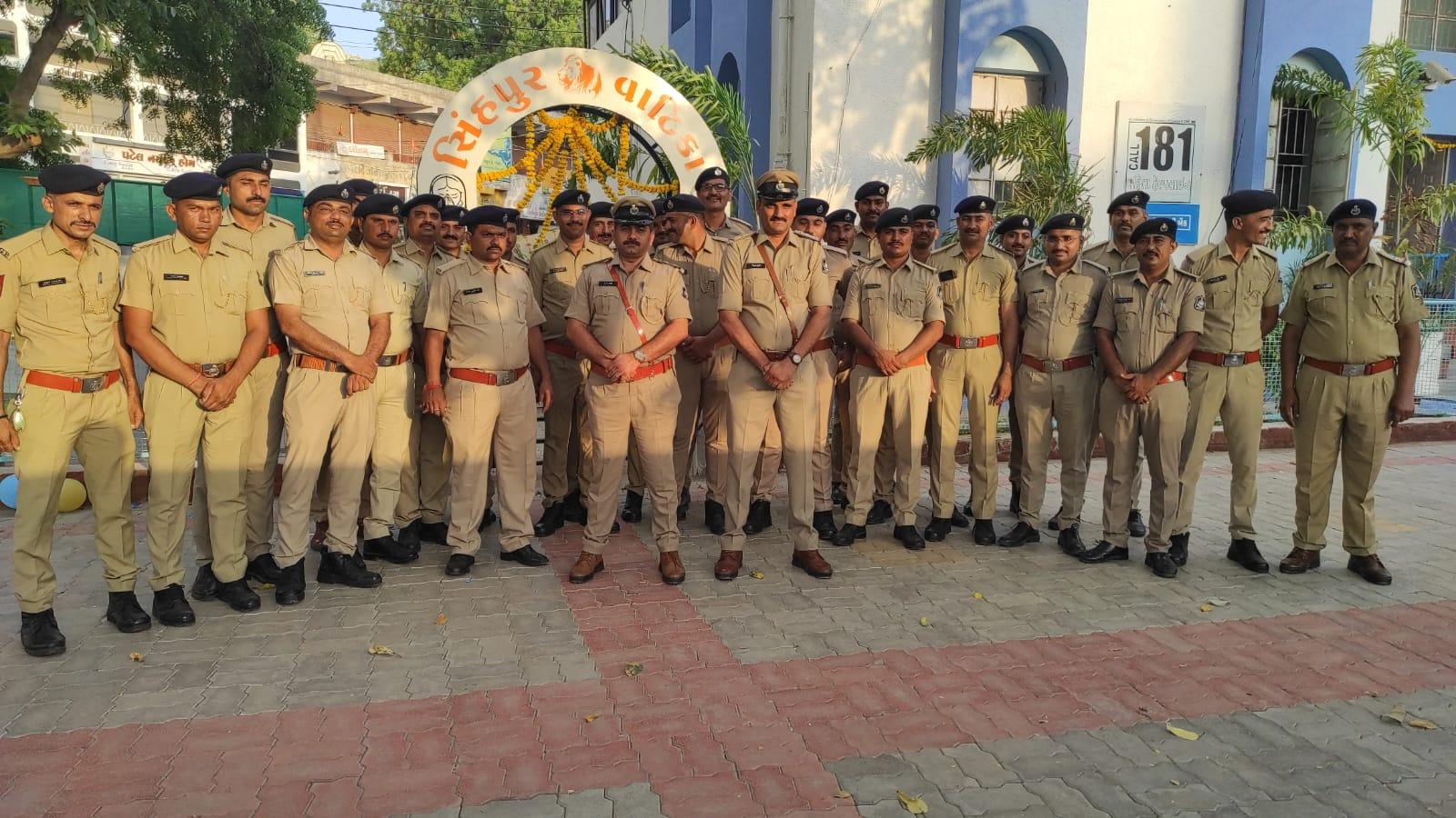 Transformation of Sihore Police Station, PI Bharwad built a scenic spot; SP Ravindra Patel praised the performance