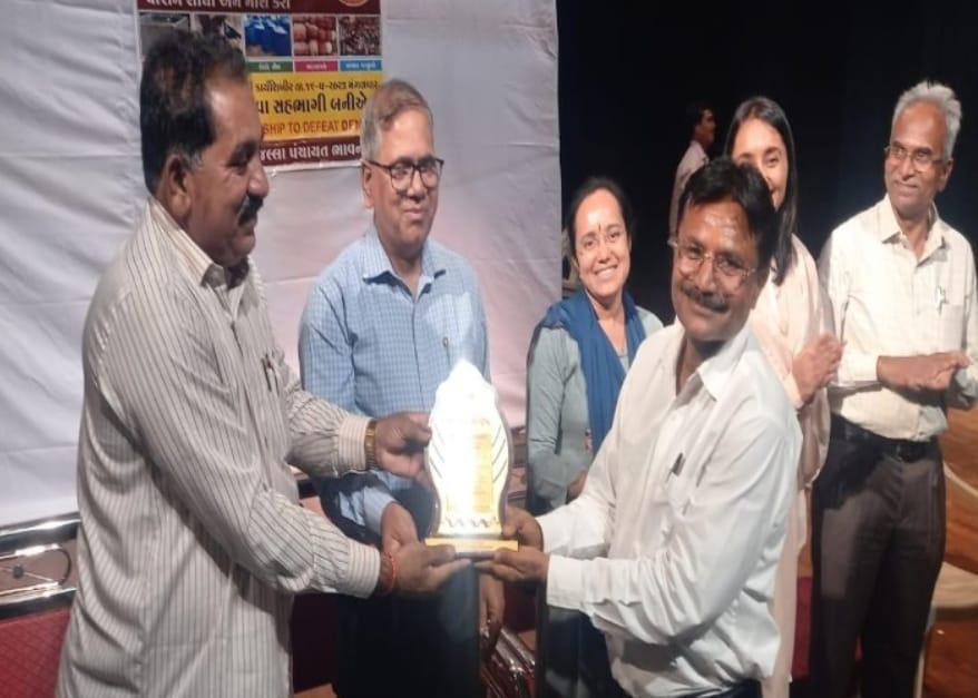 Health system celebrating World Dengue Day in Bhavnagar; Anil Pandit was honored