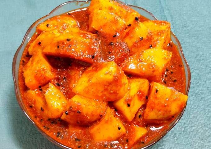 Sweet mango pickle will double your taste in summer, ready in 15 minutes