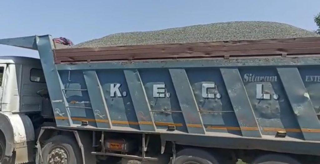 Overloaded ore-carrying dumpers run amok on Sihore taluka roads - creating life-threatening conditions